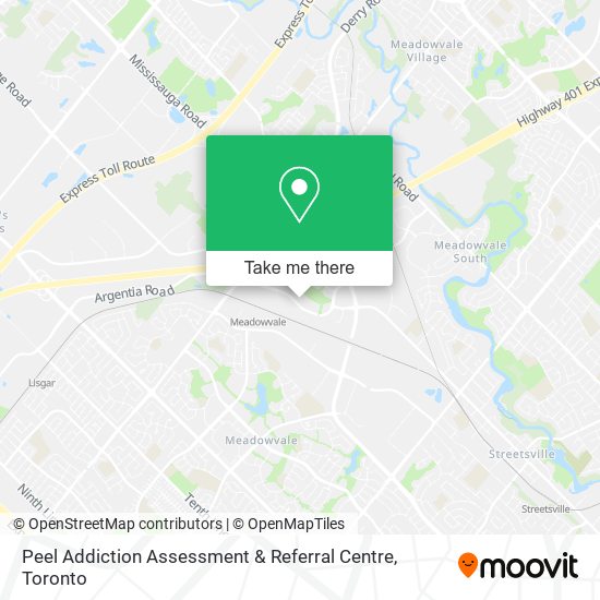 Peel Addiction Assessment & Referral Centre map