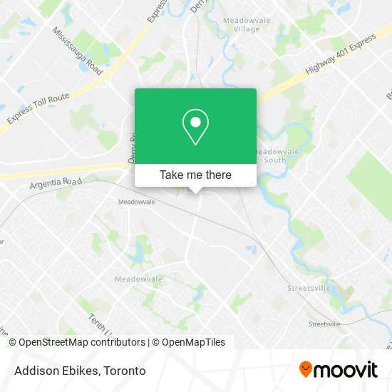 Addison Ebikes map