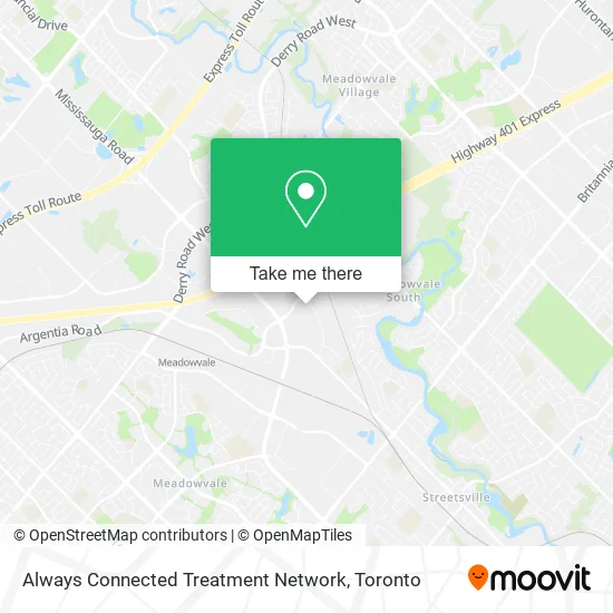Always Connected Treatment Network map