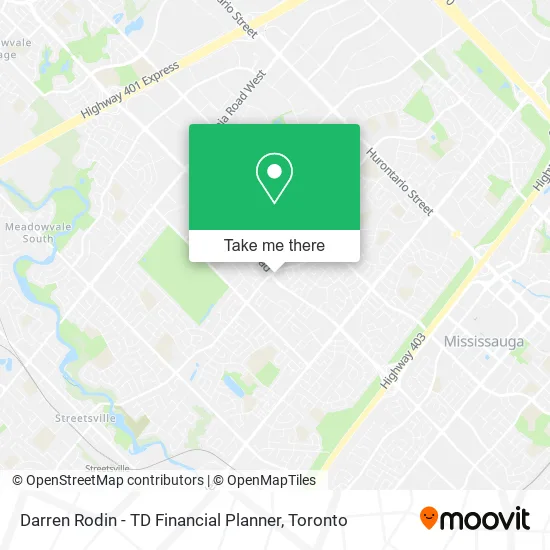Darren Rodin - TD Financial Planner map