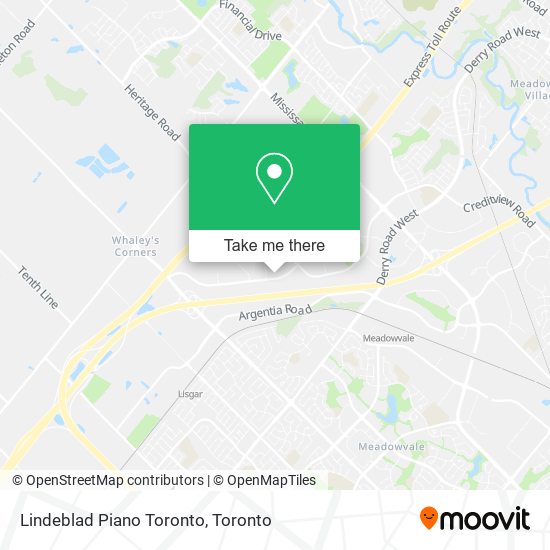 Lindeblad Piano Toronto map