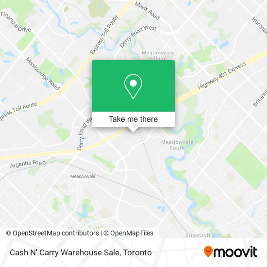 Cash N' Carry Warehouse Sale map
