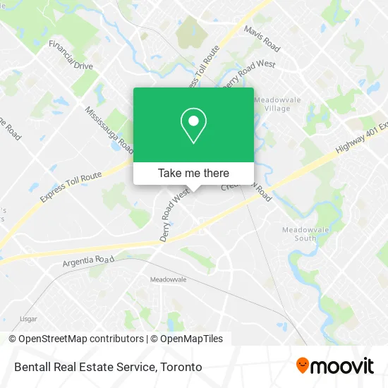 Bentall Real Estate Service map