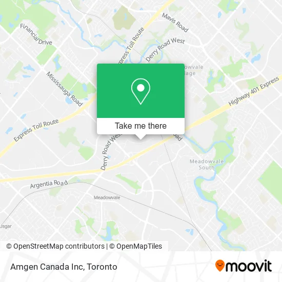 Amgen Canada Inc map