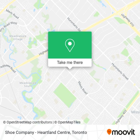 Shoe Company - Heartland Centre map