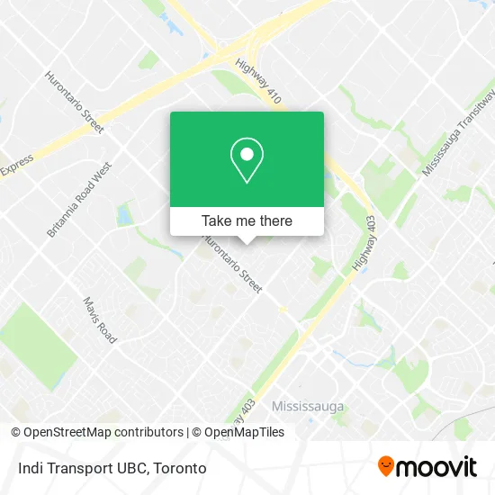 Indi Transport UBC map