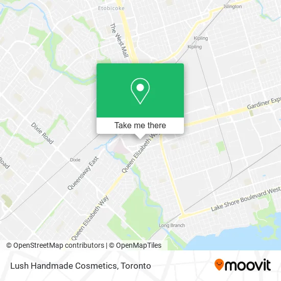 Lush Handmade Cosmetics map