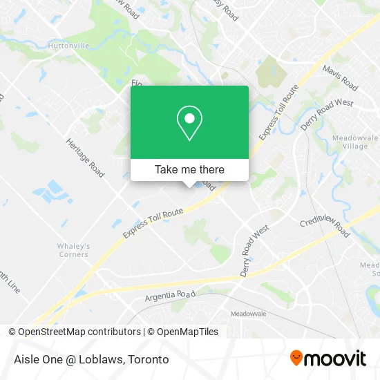 Aisle One @ Loblaws map