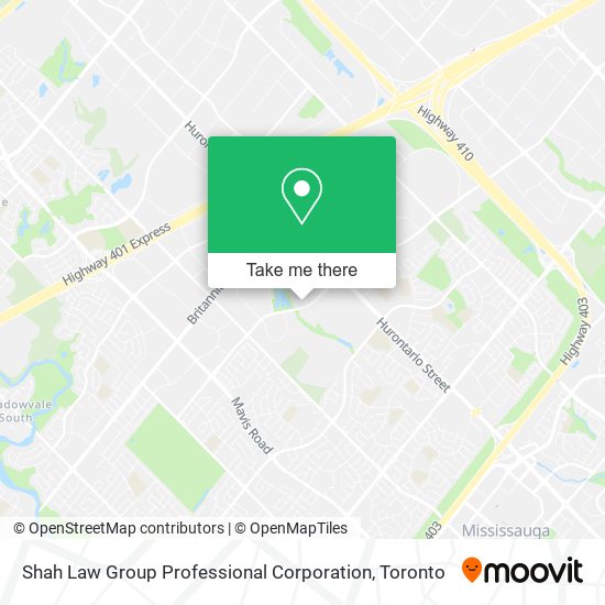 Shah Law Group Professional Corporation map