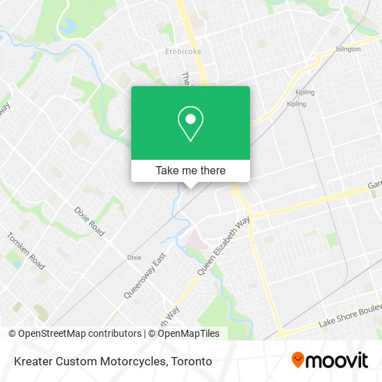 Kreater Custom Motorcycles map