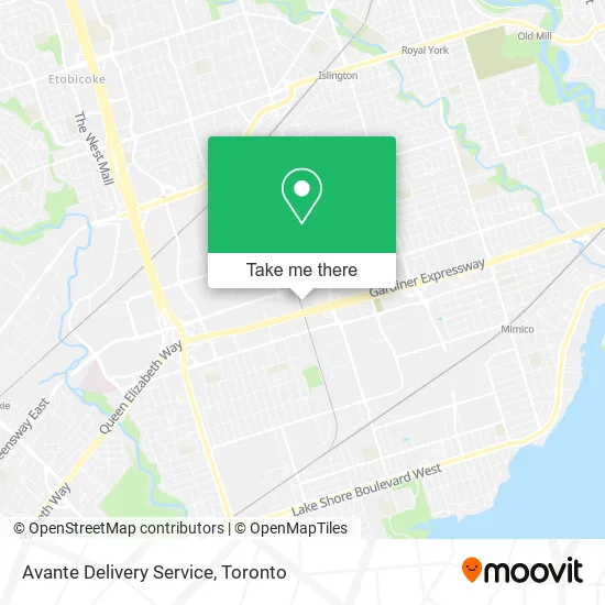 Avante Delivery Service map