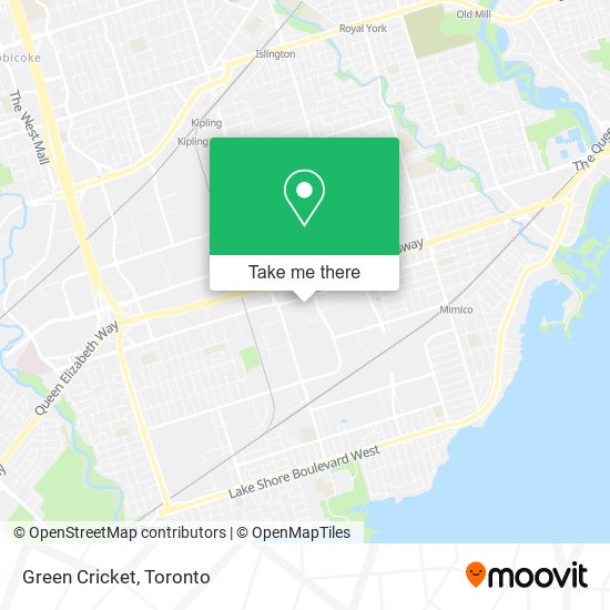 Green Cricket map