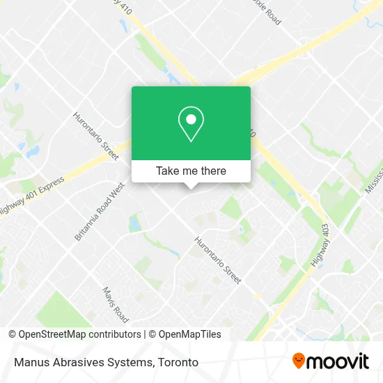Manus Abrasives Systems map