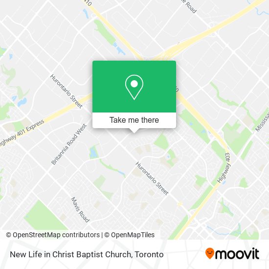 New Life in Christ Baptist Church map