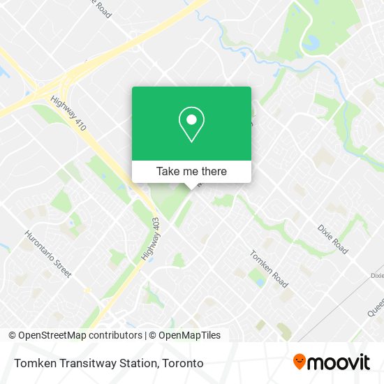 Tomken Transitway Station map