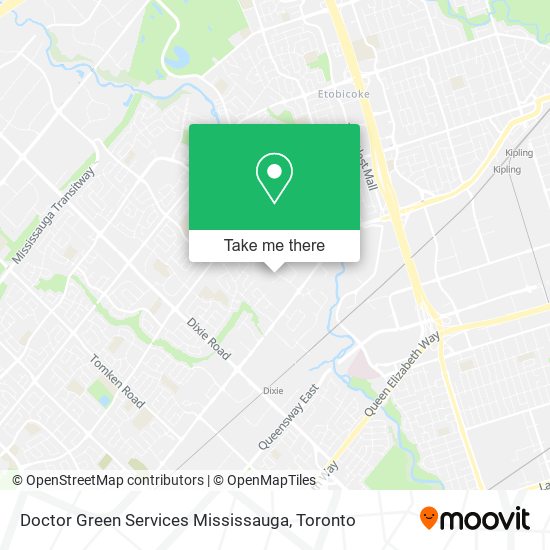 Doctor Green Services Mississauga map