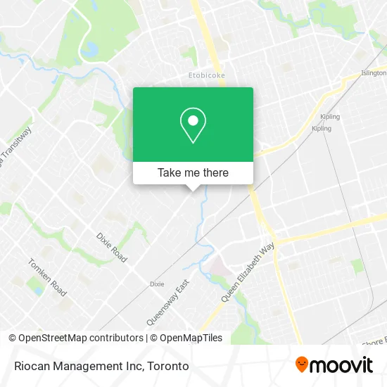 Riocan Management Inc map