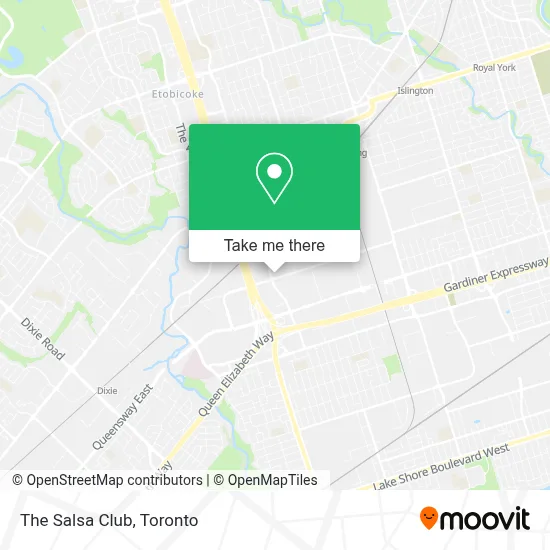 The Salsa Club map