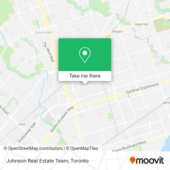 Johnson Real Estate Team map