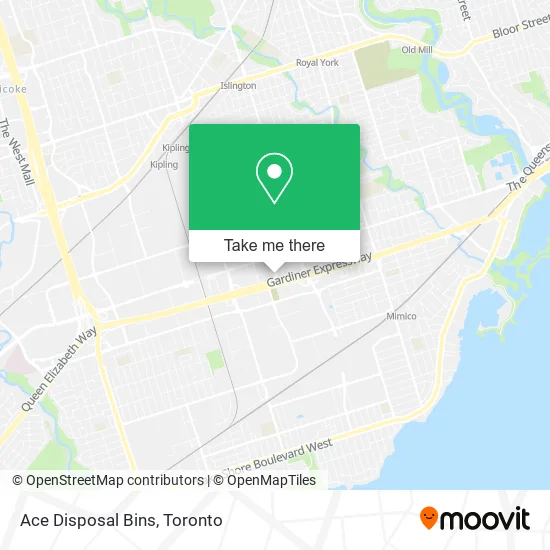 Ace Disposal Bins map
