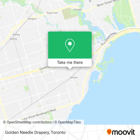 Golden Needle Drapery map