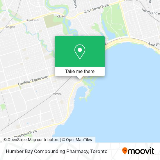 Humber Bay Compounding Pharmacy map