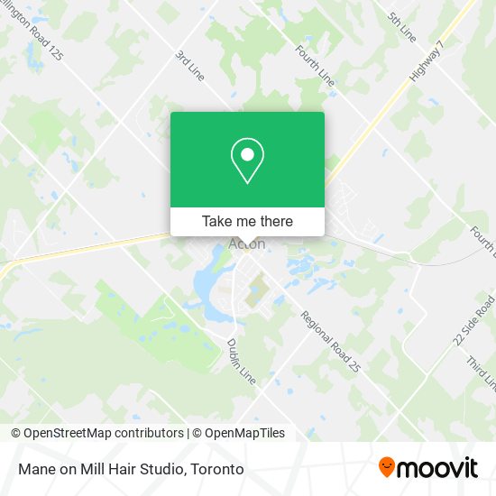 Mane on Mill Hair Studio map