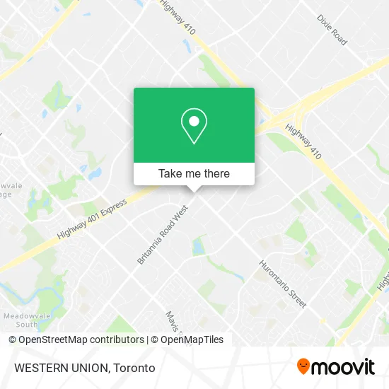 WESTERN UNION map