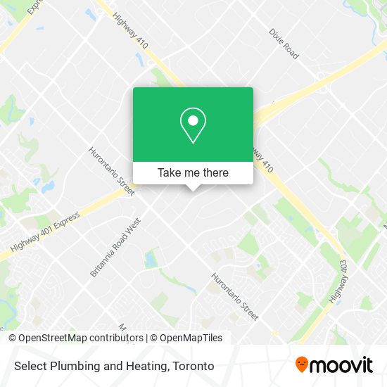 Select Plumbing and Heating map