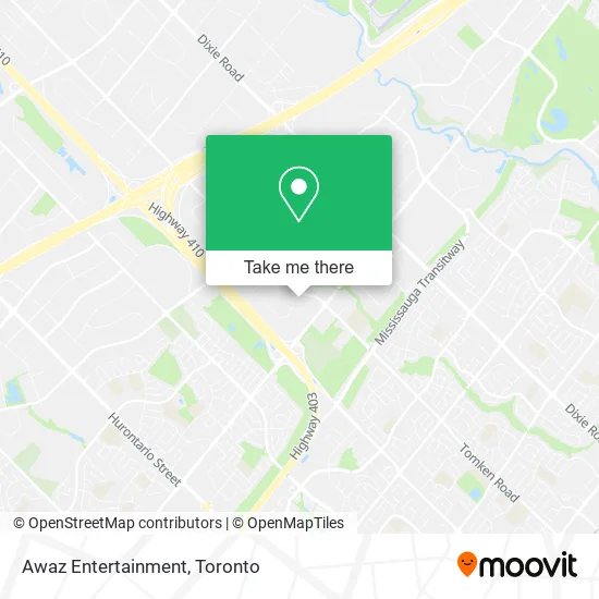 Awaz Entertainment map