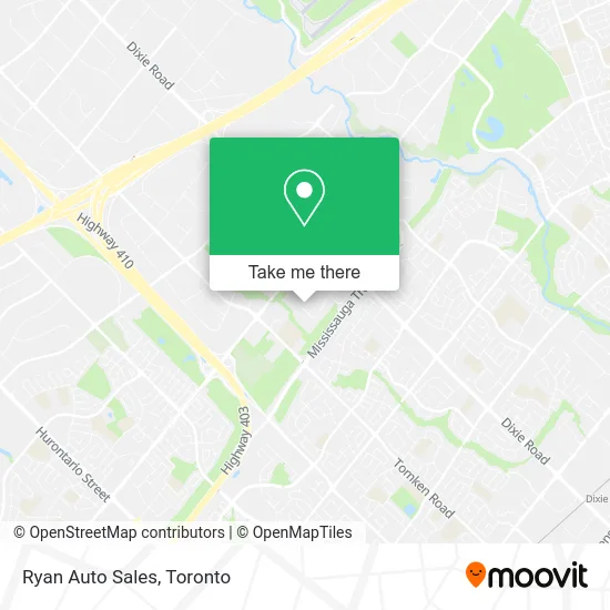 Ryan Auto Sales map