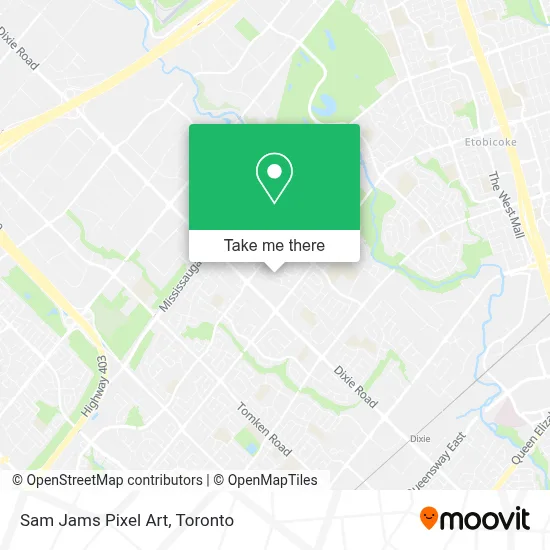 Sam Jams Pixel Art map