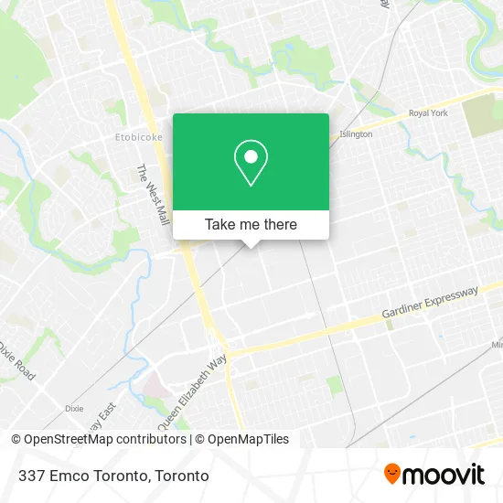 337 Emco Toronto map