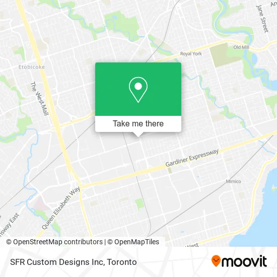 SFR Custom Designs Inc map