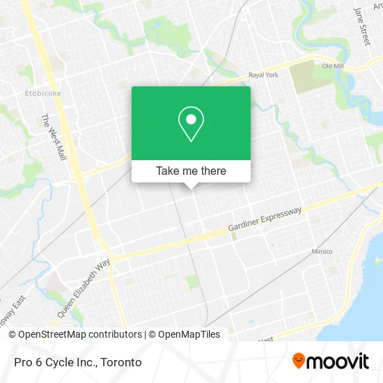 Pro 6 Cycle Inc. map