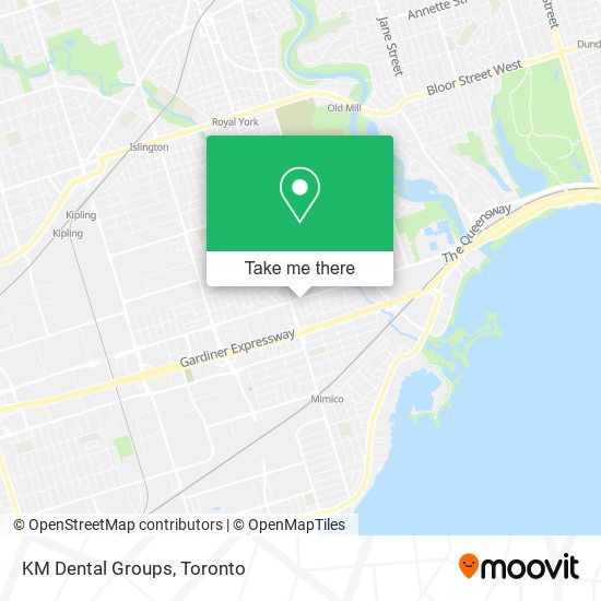 KM Dental Groups map