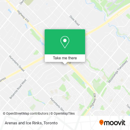 Arenas and Ice Rinks map