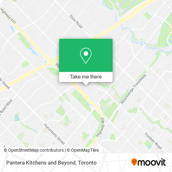 Pantera Kitchens and Beyond map