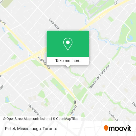 Pirtek Mississauga map