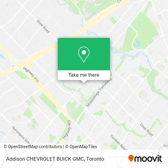 Addison CHEVROLET BUICK GMC map