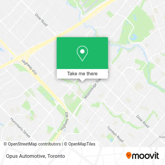 Opus Automotive map