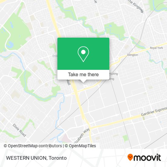 WESTERN UNION map