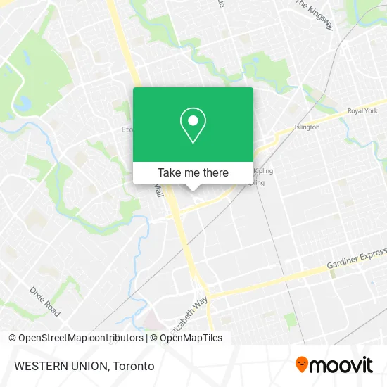 WESTERN UNION map