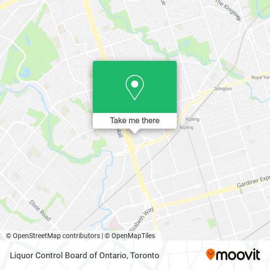 Liquor Control Board of Ontario map