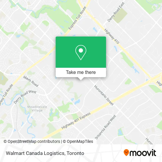 Walmart Canada Logistics map