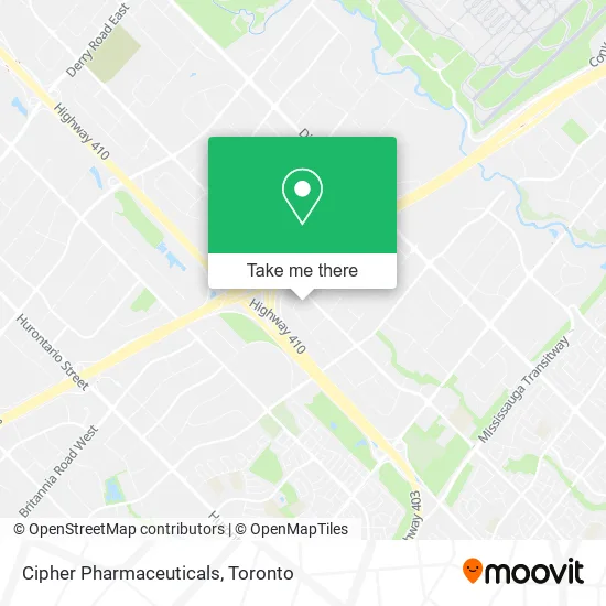 Cipher Pharmaceuticals map