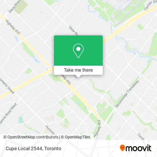 Cupe Local 2544 map