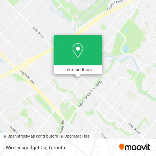 Wirelessgadget.Ca map