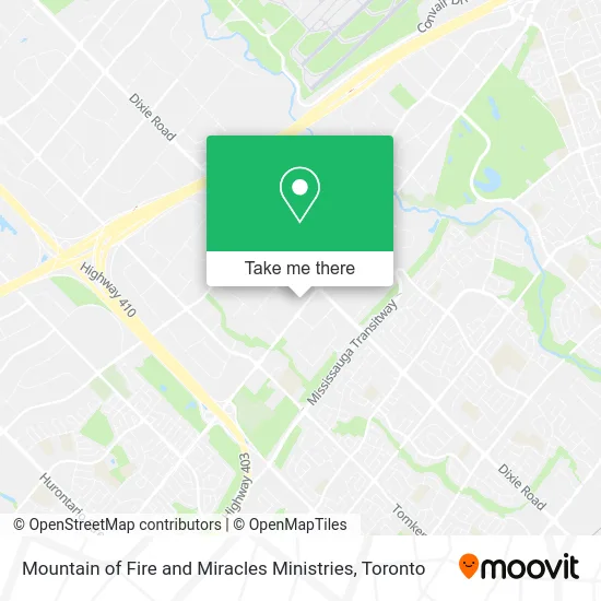 Mountain of Fire and Miracles Ministries map