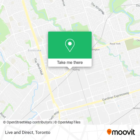 Live and Direct map
